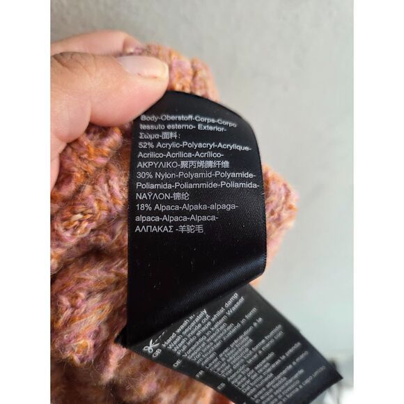 Scoth & Soda Women Pink Knit Alpaca Blend Crew Neck Pullover Sweater size Large - Picture 7 of 8